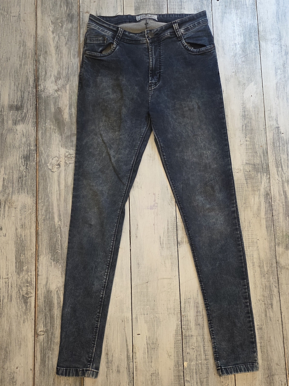 Focus Jeans Celebrate Curves Women's Skinny Jeans Black Stretch Denim sz 29